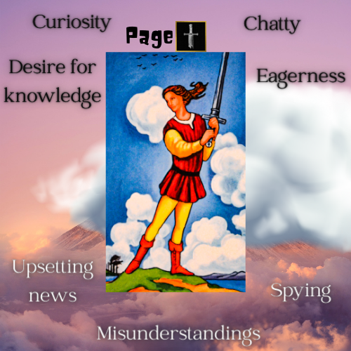 page of swords tarot meaning, tarot page of swords meaning, page of swords meaning, meaning of the page of swords tarot card, page of swords flashcard, page of swords tarot flashcard, tarot cheat sheet